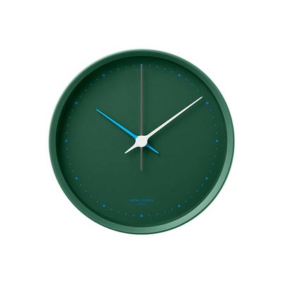 George Jensen Henning Koppel Wall Clock Matte Copenhagen Green 22 cm 10020459, 5713275247722