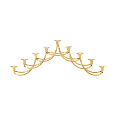 George Jensen Harmony Menorah 18kt Gold Plated Stainless Steel 10020760, 5713275261476