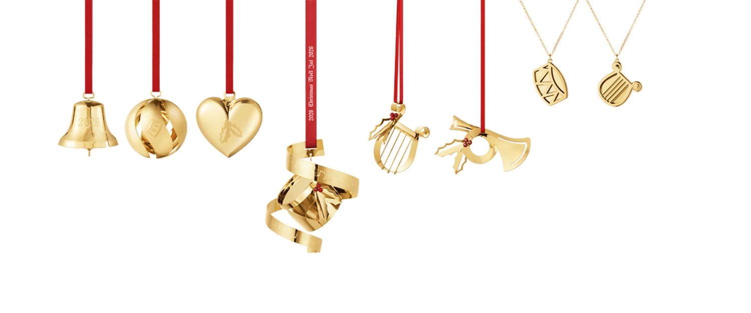 George Jensen 2026 Christmas Gift Set 8 Pieces 18kt Gold Plated Brass &amp; Zinc Alloy 10021072, 571327…