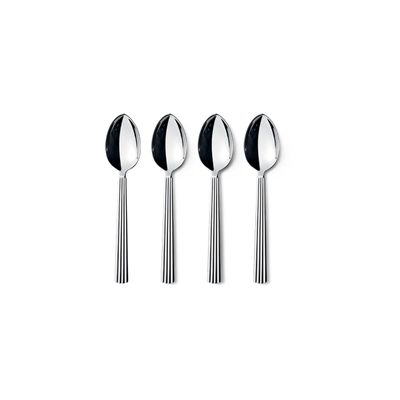George Jensen Bernadotte Dessert Spoon Gift Box Stainless Steel 4 Pieces 10014957, 5713275066224