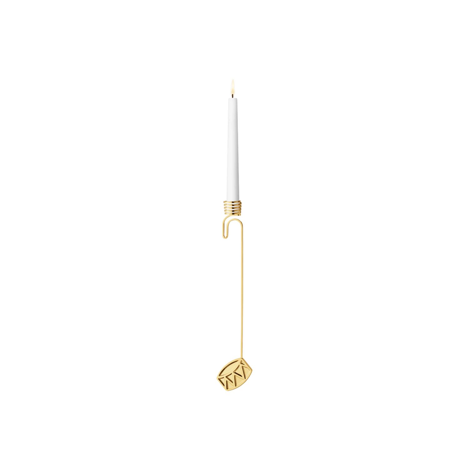 George Jensen 2026 Drum Candleholder 18kt Gold Plated Zinc Alloy 10021058, 5713275276647