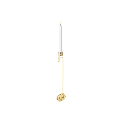 George Jensen 2026 Drum Candleholder 18kt Gold Plated Zinc Alloy 10021058, 5713275276647