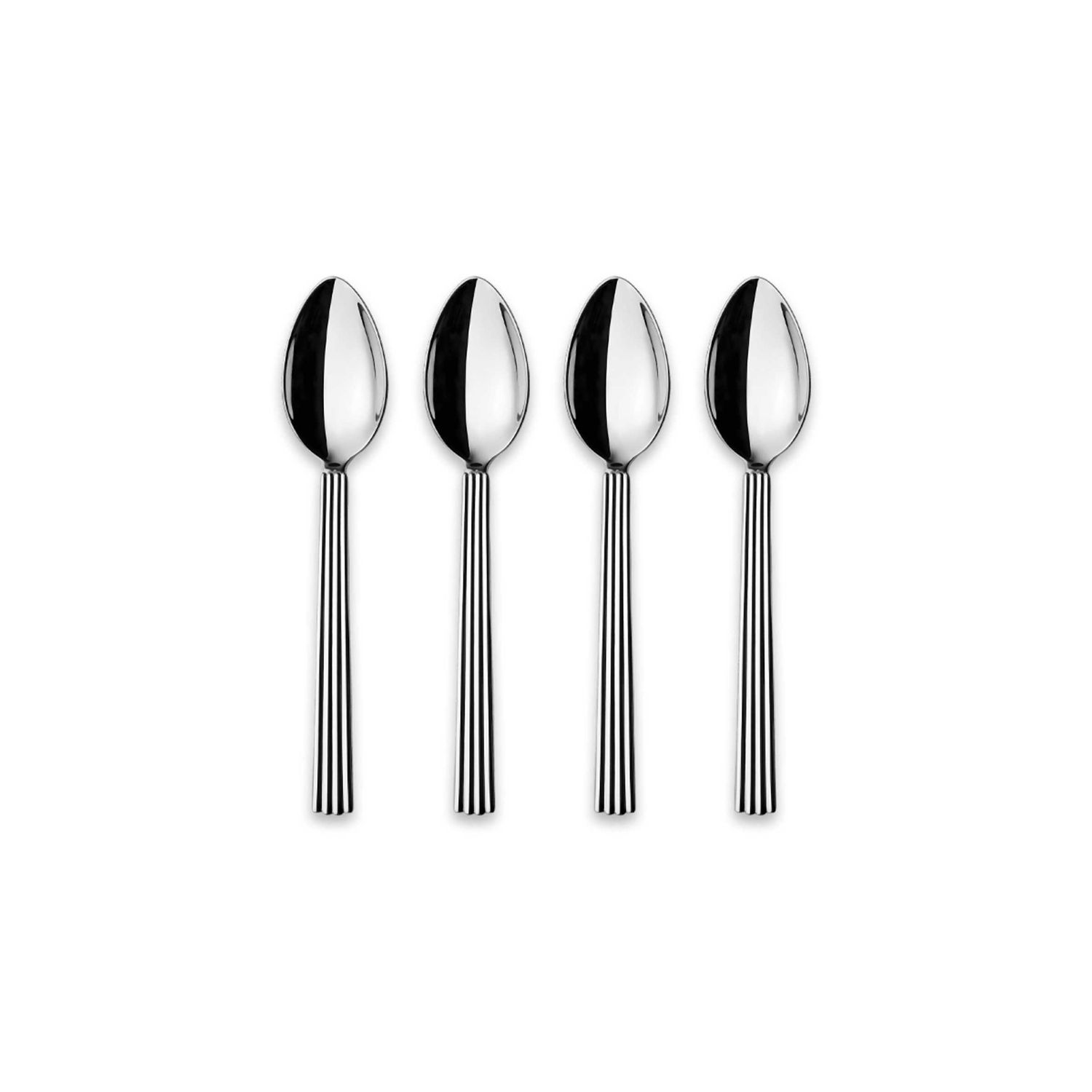 George Jensen Bernadotte Large Teaspoon Gift Box Stainless Steel 4 Pieces 10014963, 5713275066347