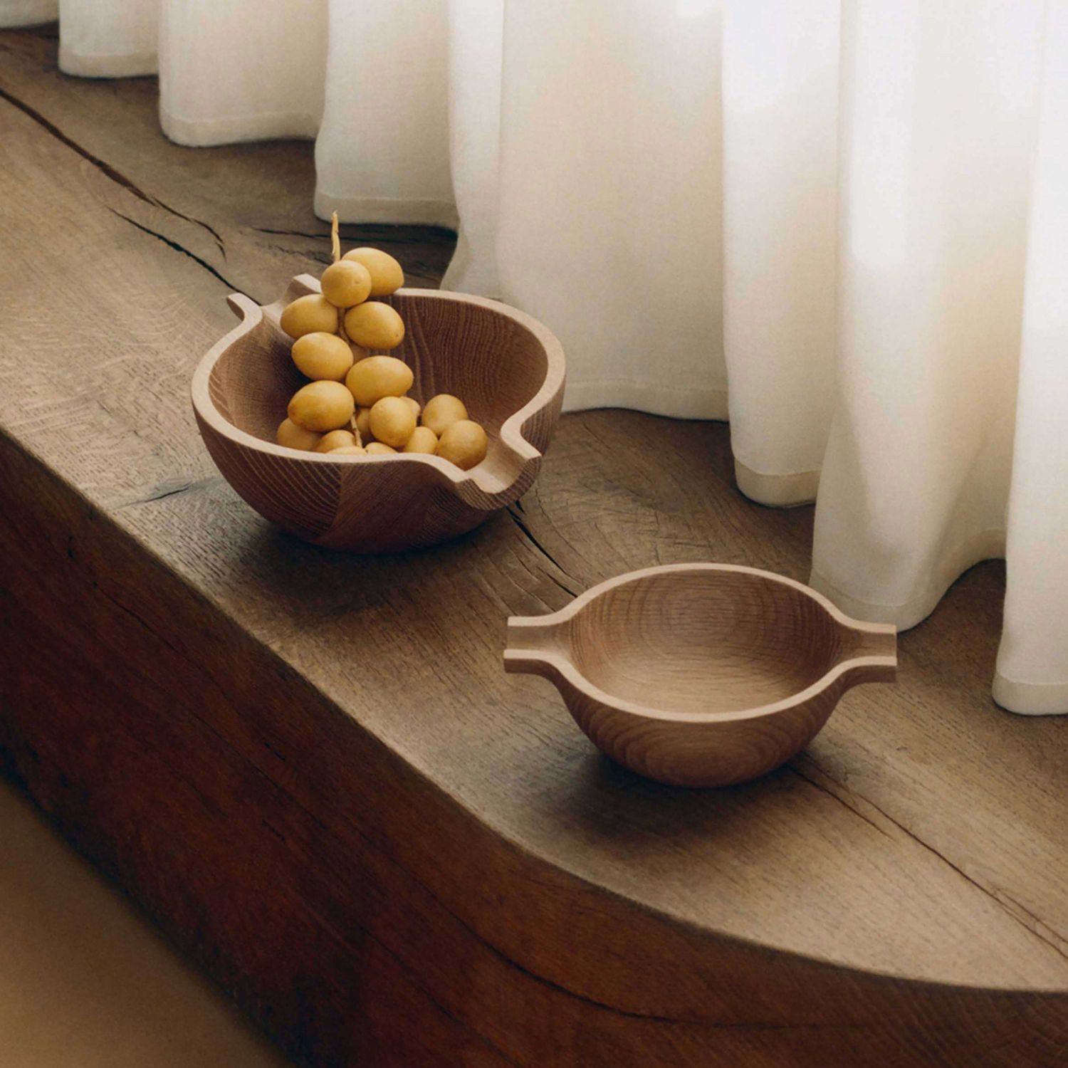 George Jensen Koppel Bowl with Handles Small Oak Wood 10020995, 5713275272427