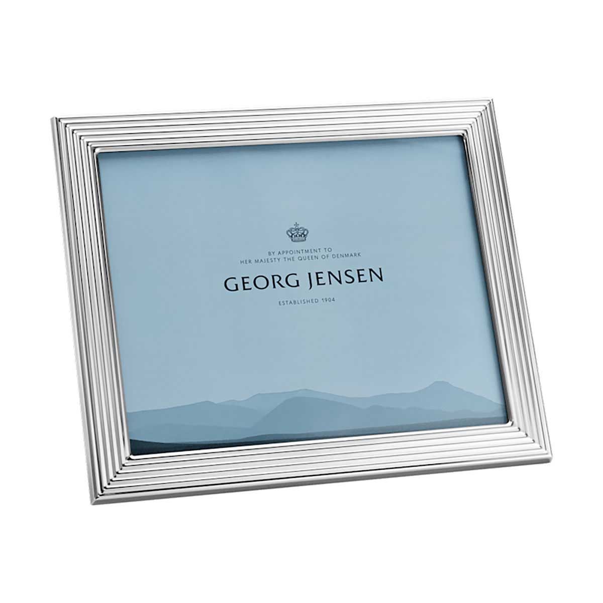 George Jensen Bernadotte Picture Frame Mirror Stainless Steel 25 x 20 cm 10 x 8 Inch 10020473, 5713…