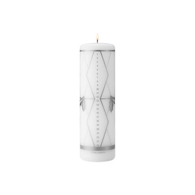 George Jensen 2026 Advent Calendar Candle Silver Paraffin 10021078, 5713275277521