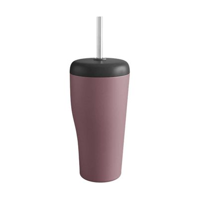 George Jensen Sky Travel Cup with Straw Rose Stainless Steel &amp; Plastic 10020656, 5713275256687