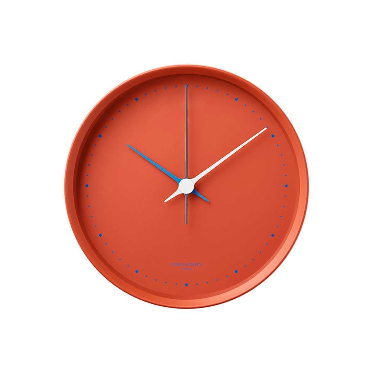 George Jensen Henning Koppel Wall Clock Matte Copenhagen Red 22 cm 10020458, 5713275247715