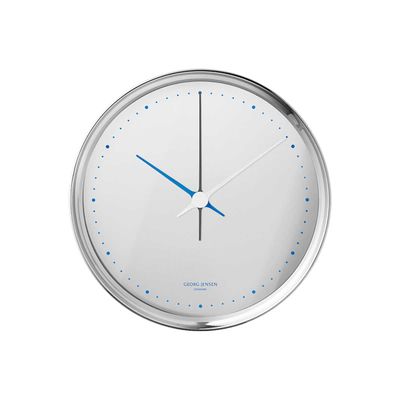 George Jensen Henning Koppel Wall Clock Mirror Echo Stainless Steel 22 cm 10020457, 5713275247708
