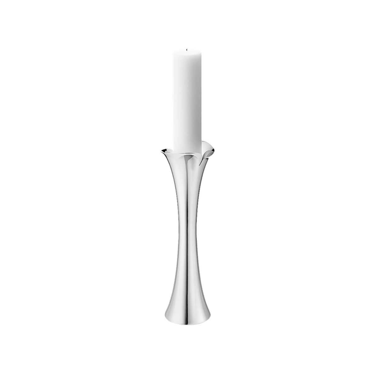 George Jensen Bloom Botanica Floor Candleholder Medium Stainless Steel 10020754, 5713275261414