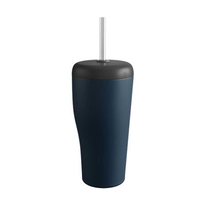 George Jensen Sky Travel Cup with Straw Blue Stainless Steel &amp; Plastic 10020657, 5713275256694