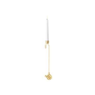 George Jensen 2026 Harp Candleholder 18kt Gold Plated Zinc Alloy 10021060, 5713275276685