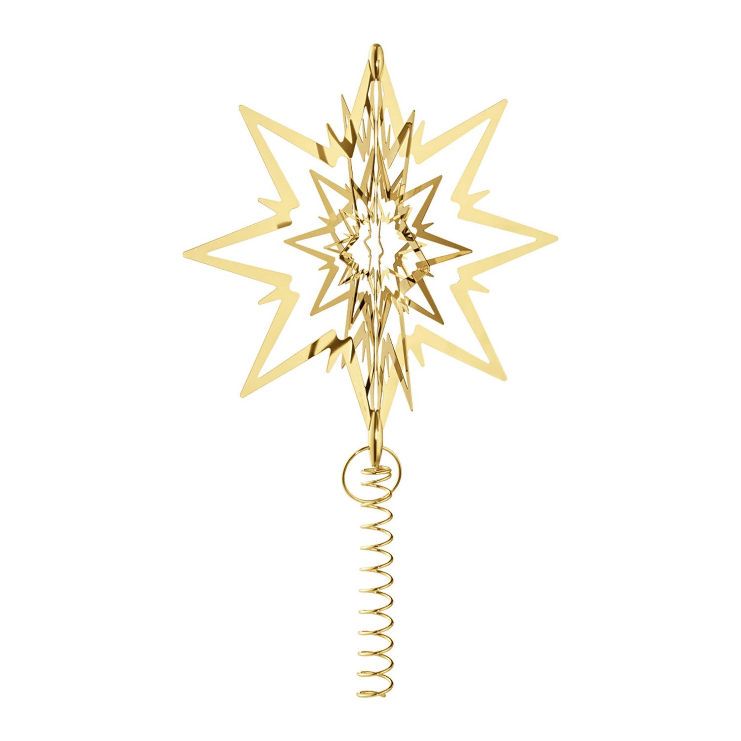 George Jensen Top Star Large 18kt Gold Plated 3404996, 5705140463979