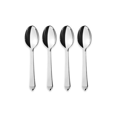 George Jensen Pyramid Dessert Spoon Gift Box Stainless Steel 4 Pieces 10014992, 5713275066835
