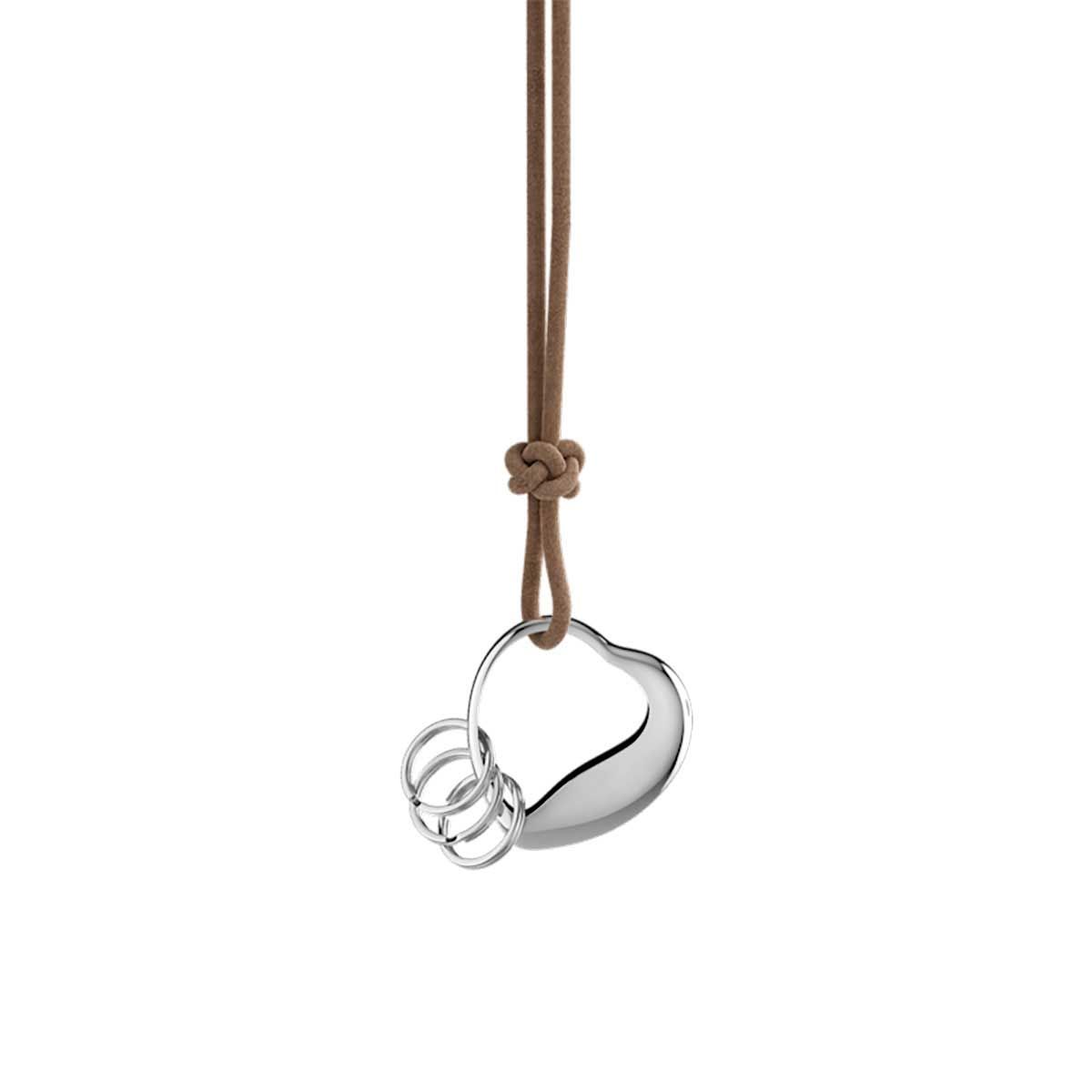 George Jensen Heart Keyring Stainless Steel 10020644, 5713275256564