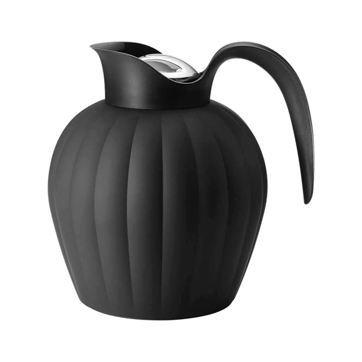 George Jensen Bernadotte Thermo Jug Midnight Black Stainless Steel Lid 0.8 L 10020383, 5713275246367