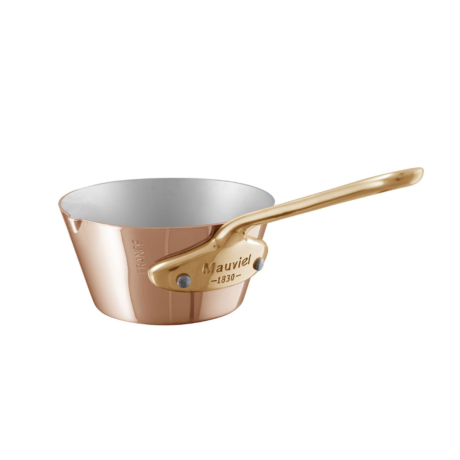 Product photo of Mauviel M'150B Copper Splayed Saute Pan 3.5 Inch - MPN 652310, UPC 3574906523101