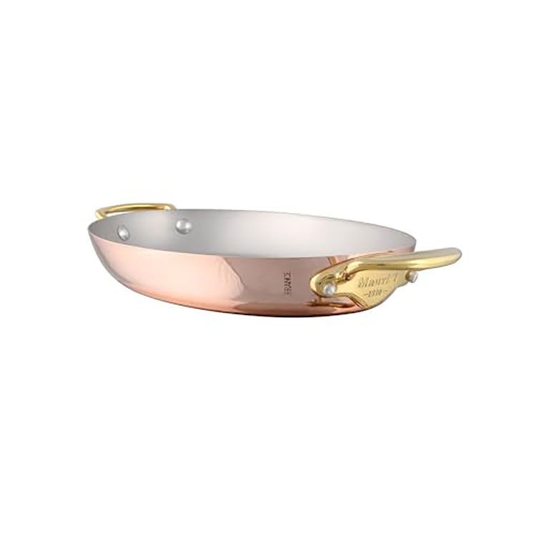 Product photo of Mauviel M'150B Copper Oval Pan 9.8 Inch - MPN 672425, UPC 3574906724256