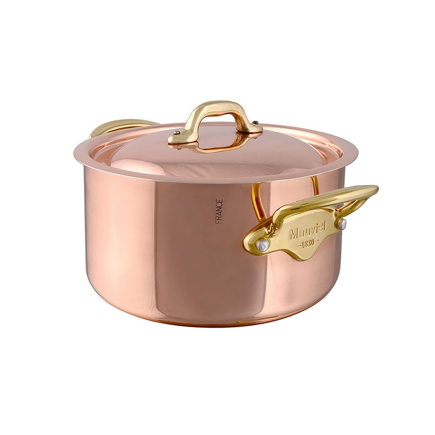 Product photo of Mauviel M'150B Copper Cocotte Dutch Oven with Lid 9.4 Inch - MPN 672224, UPC 35749…