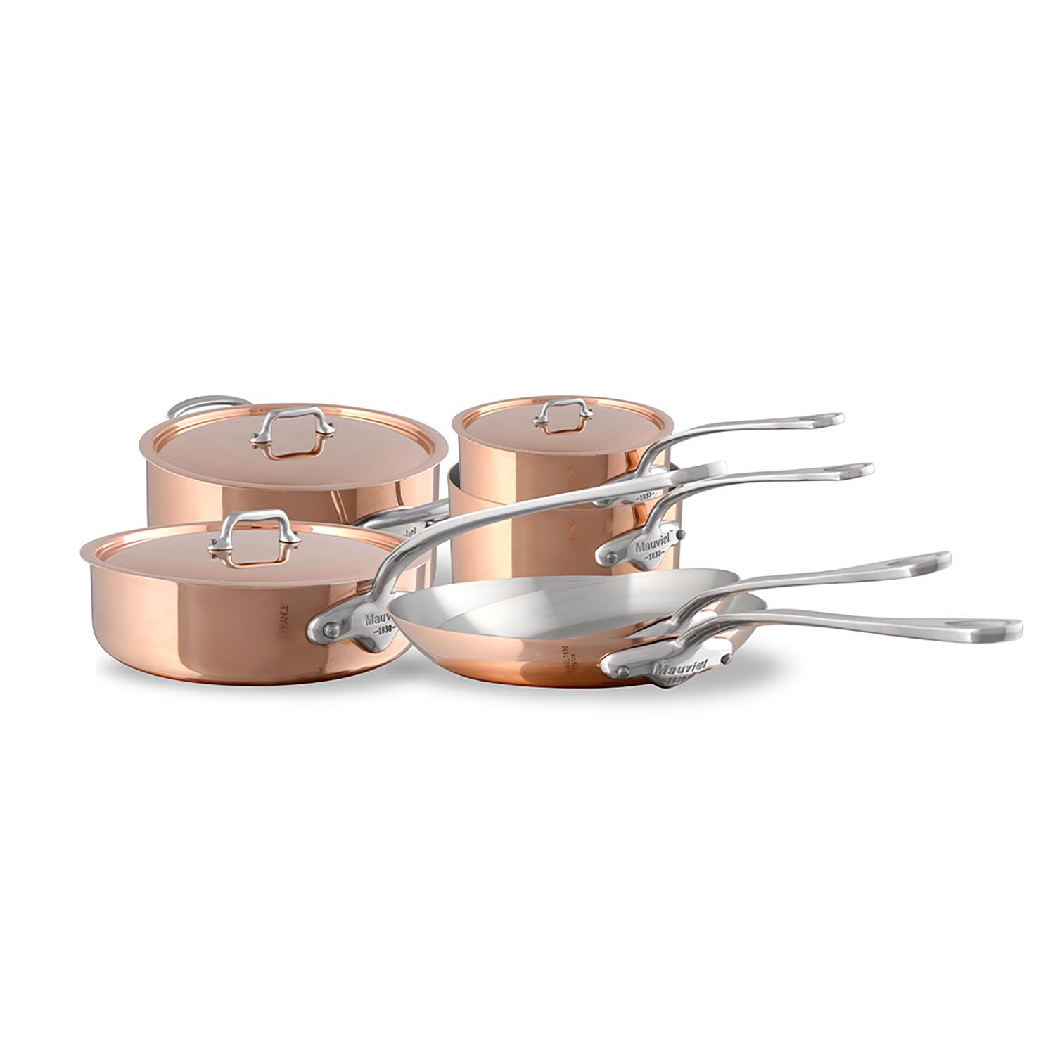Product photo of Mauviel M'3S 10-Piece Cookware Set - MPN 600002
