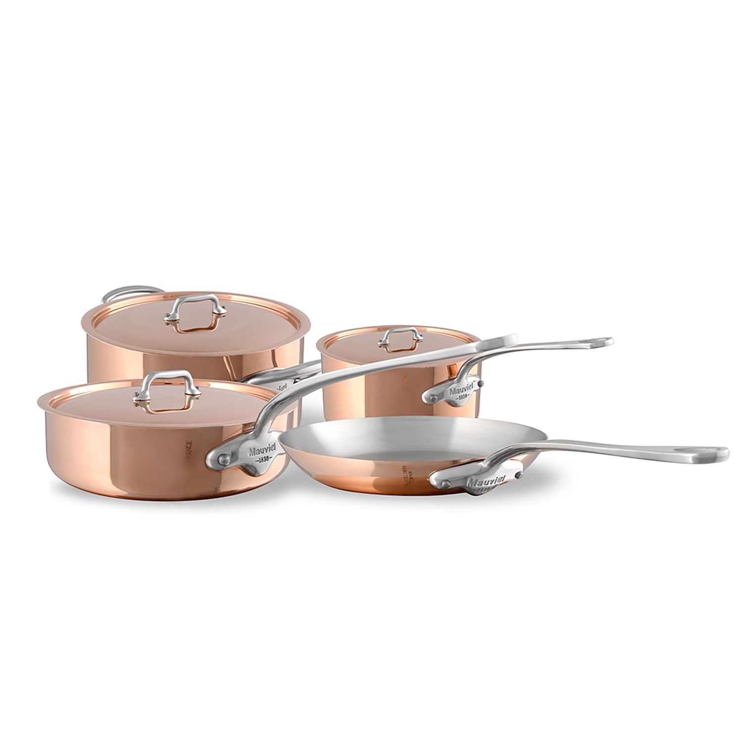 Product photo of Mauviel M'3S 7-Piece Cookware Set - MPN 600001