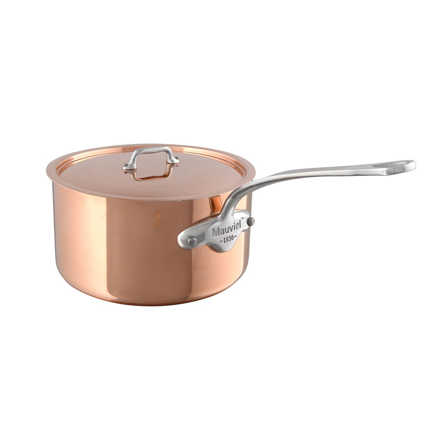 Product photo of Mauviel M'3S Saucepan with Lid 7.9 Inch - MPN 601021, UPC 3574906010212