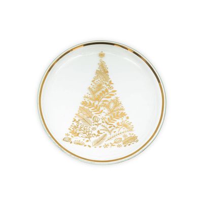 Annieglass Christmas Tree Plate 2024 8.5 Inch, CT104G, 690432104454