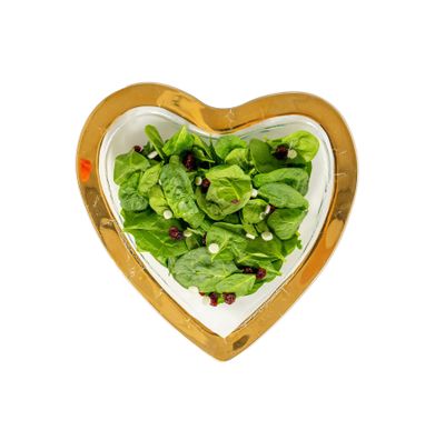 Annieglass Heart Bowl Gold 12 Inch, CSH900G, 690432900513