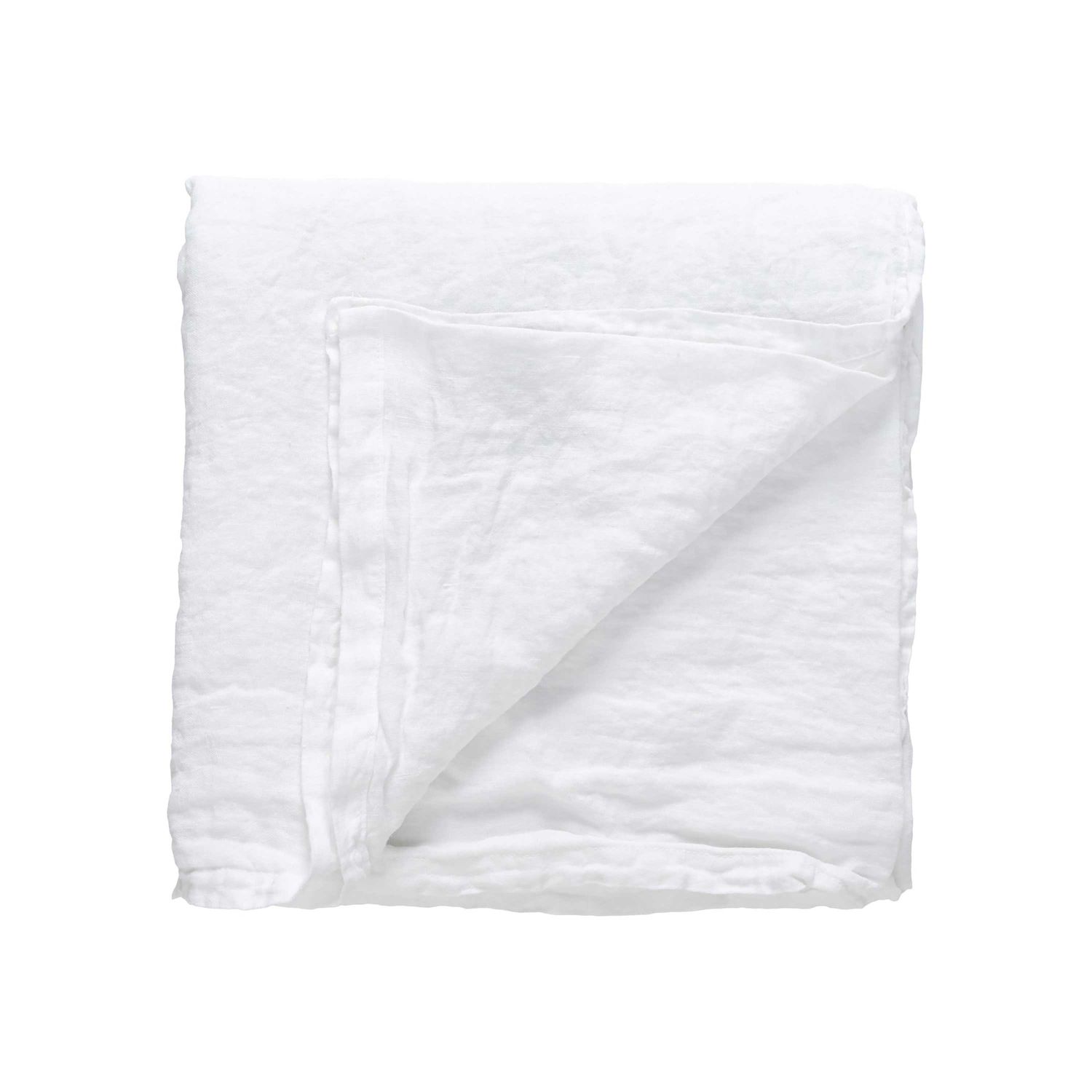 Costa Nova Maria Chalk White Table Cloth 100% Linen 55 x 55 inch TX0335-WHI, 5606739982928
