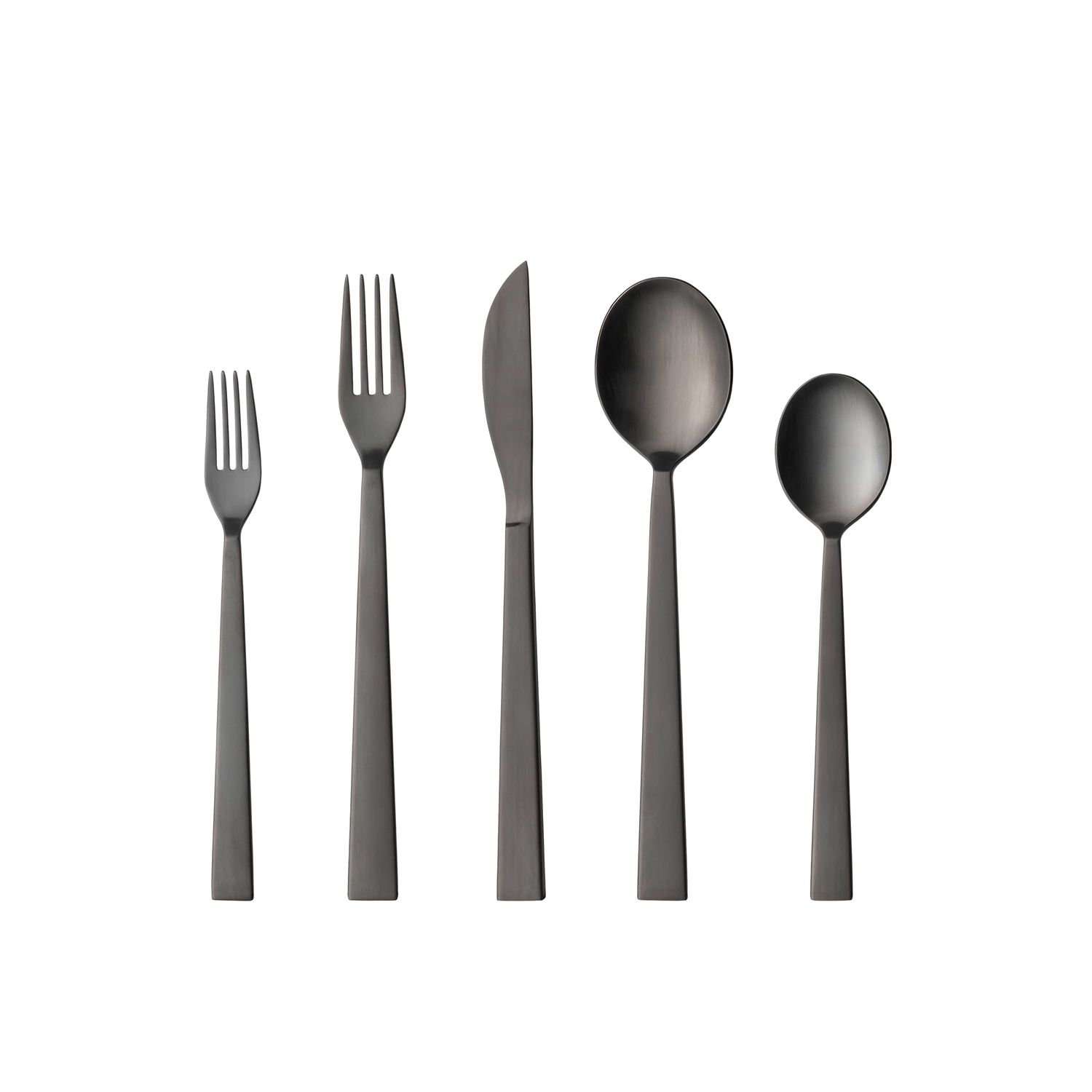 Costa Nova Sen Black 5 Piece Place Setting 18/10 Stainless Steel C20842-BLK, 5606739982201