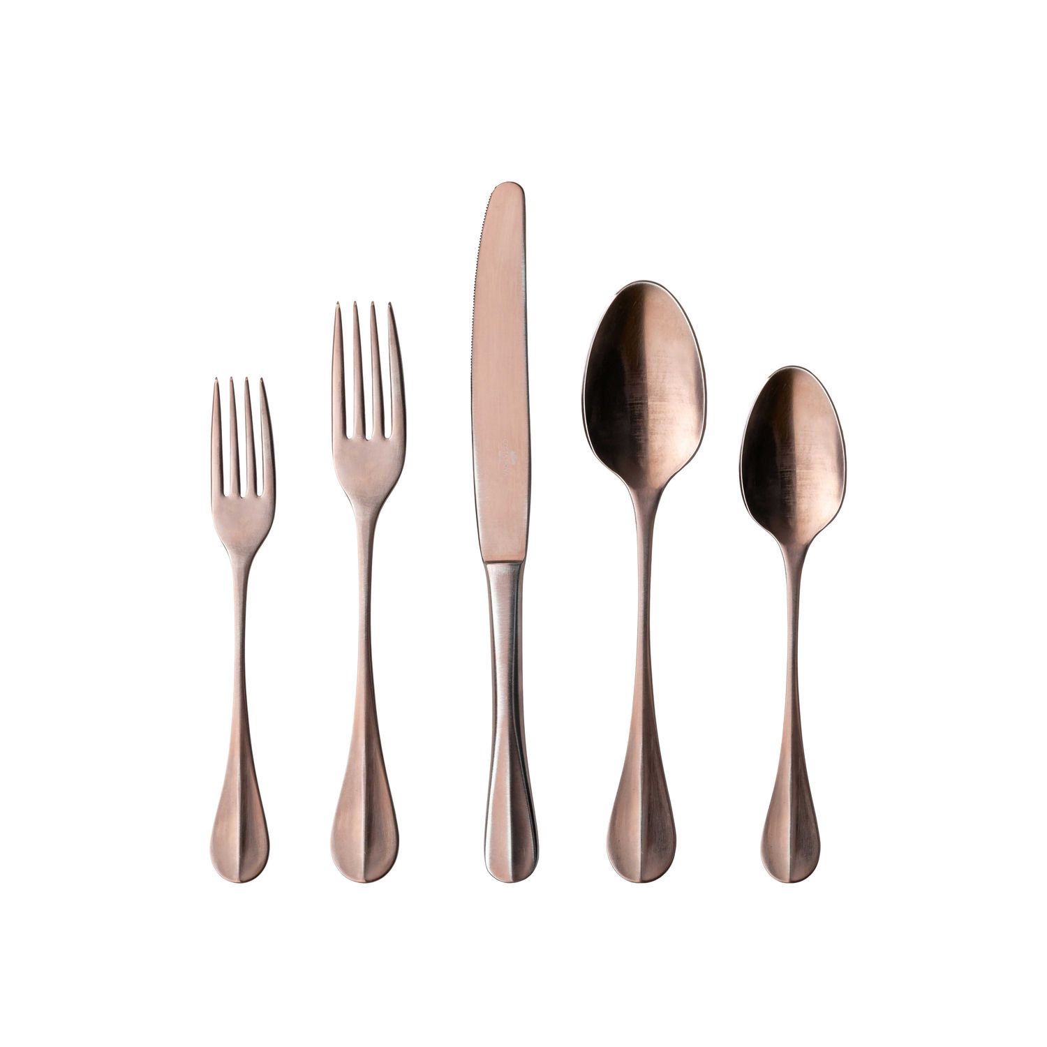 Costa Nova Nau Antique Brown 5 Piece Place Setting Set C20893-ABR, 5606739982713