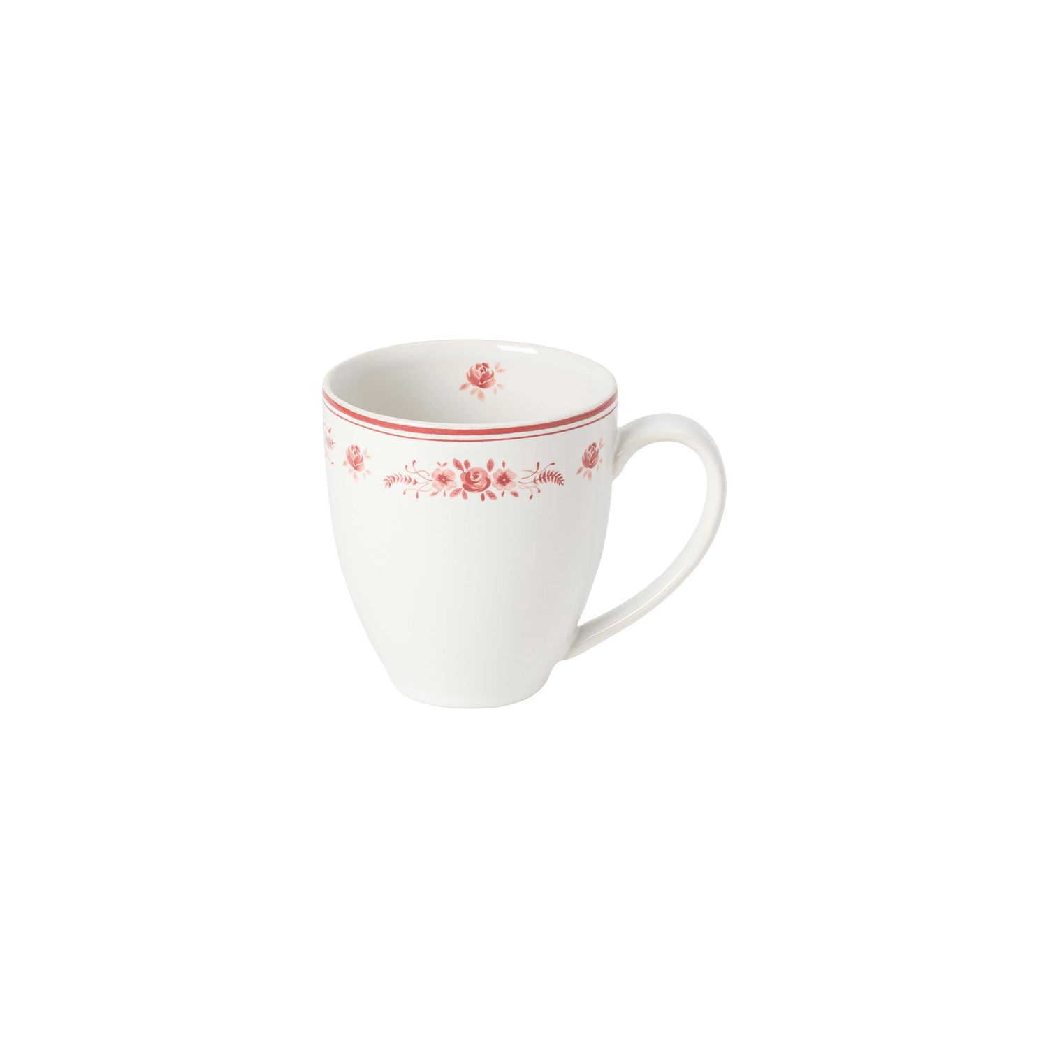 Costa Nova Vila White Red Mug 13.9 oz COC132-WRD, 5606739983321
