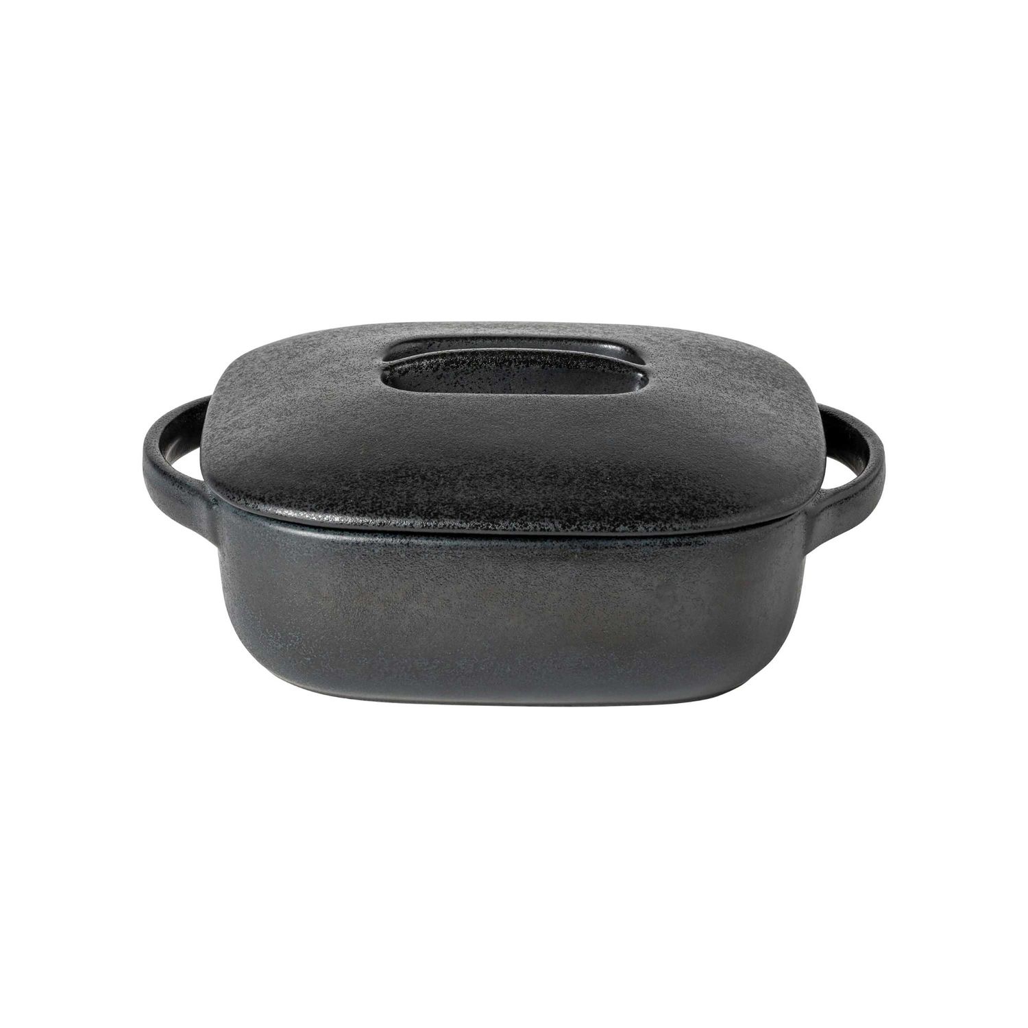 Costa Nova Boutique Carbon Black Square Covered Baker 12 inch WMH302-CRB, 5606739961725