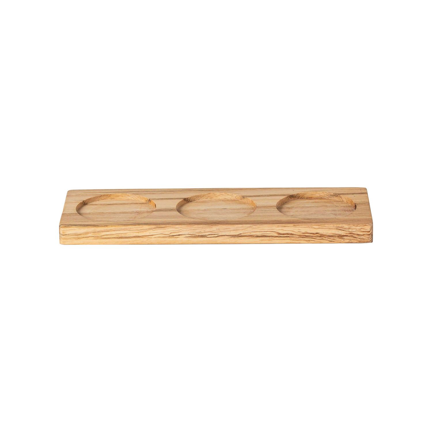 Costa Nova Aparte Oak Wood 3-Section Rectangular Wood Tray 10 inch O30591-OAK, 5606739976163