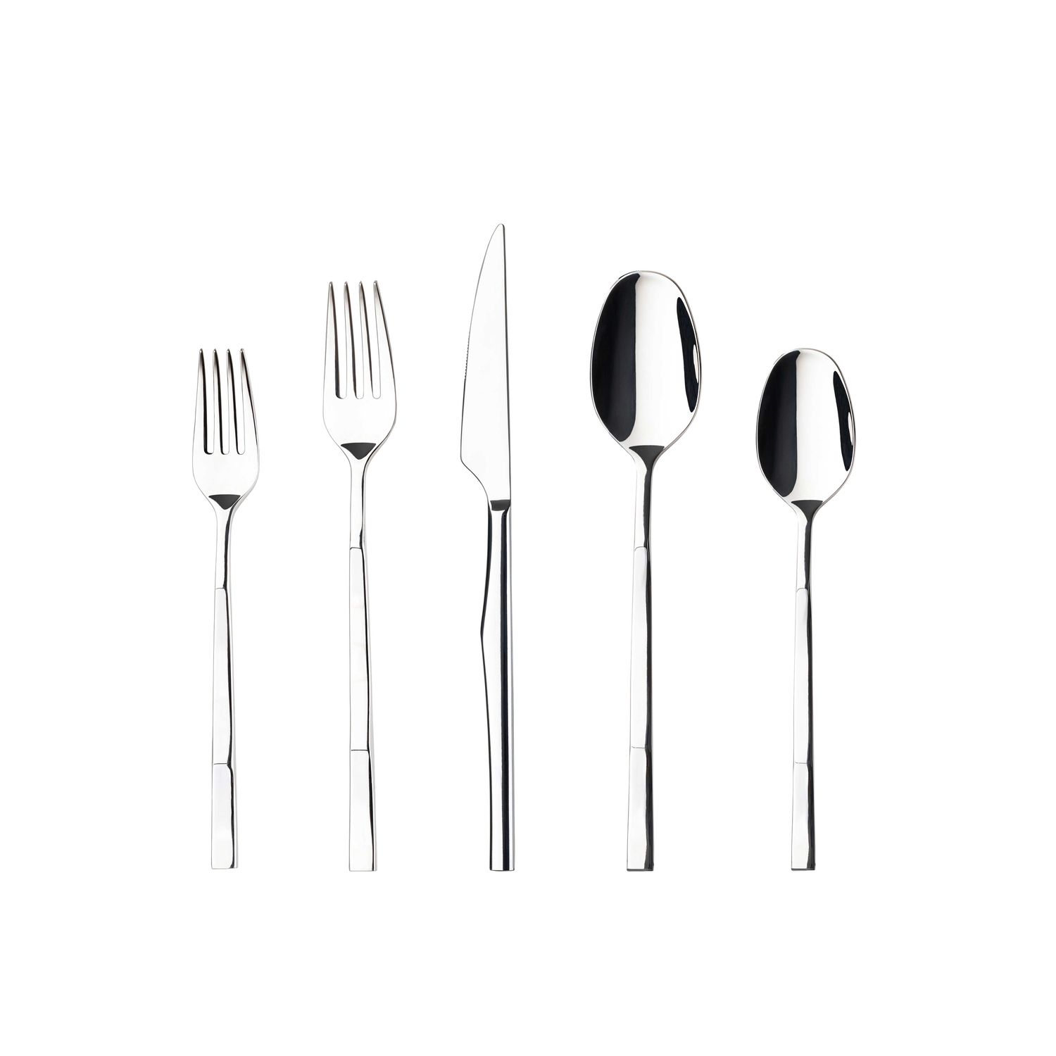 Costa Nova Ramo Polished 5 Piece Place Setting 18/10 Stainless Steel C20868-POL, 5606739982461