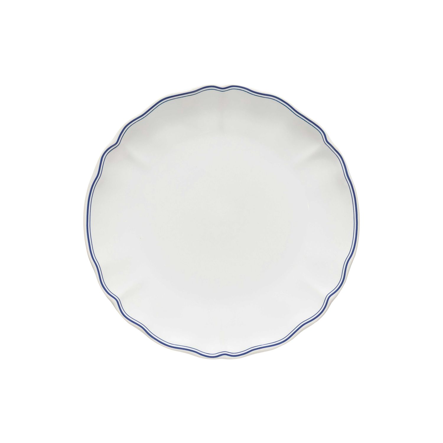 Costa Nova Vila White Blue Filet Dinner Plate 11 inch TP273-WBF, 5606739983277