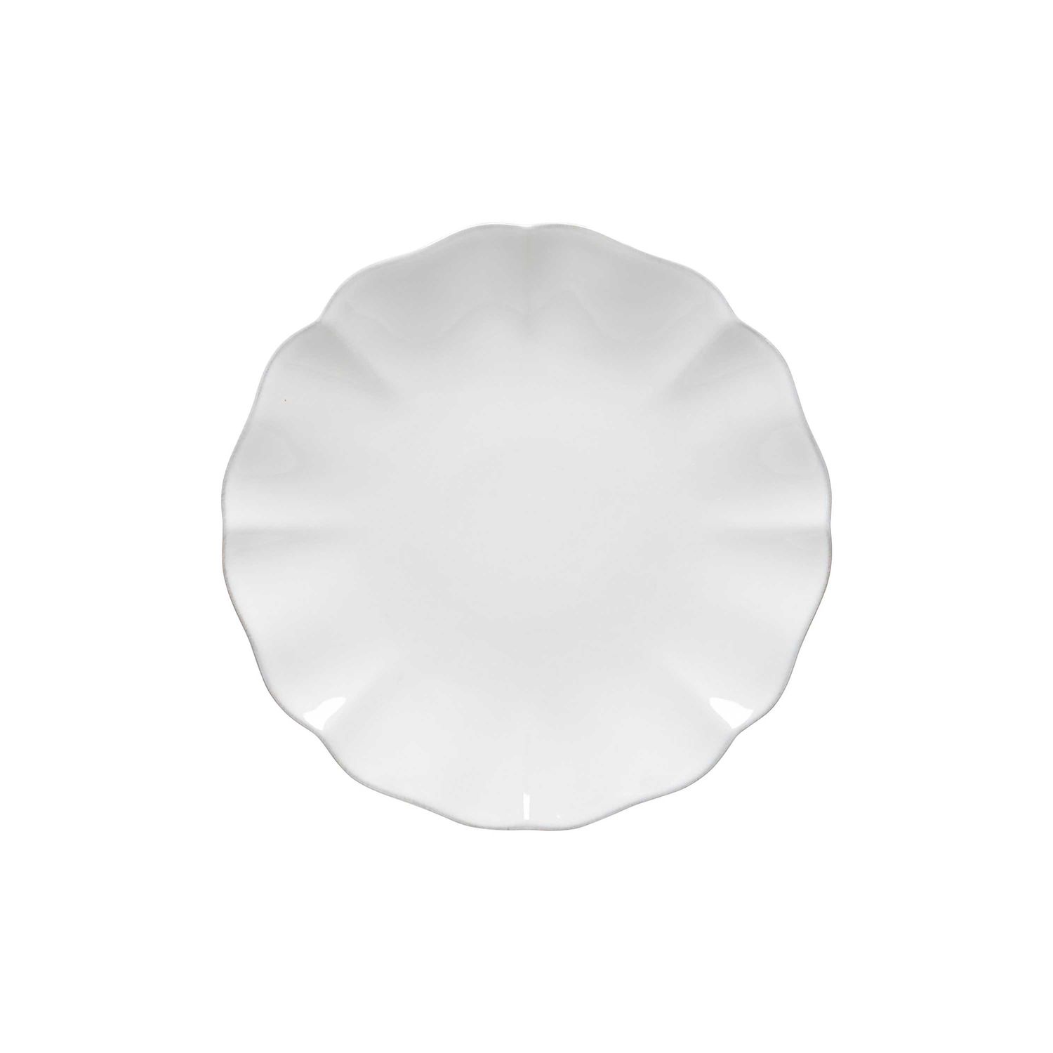 Costa Nova Rosa White Dinner Plate 10 inch DAP252-WHI, 5606739975128