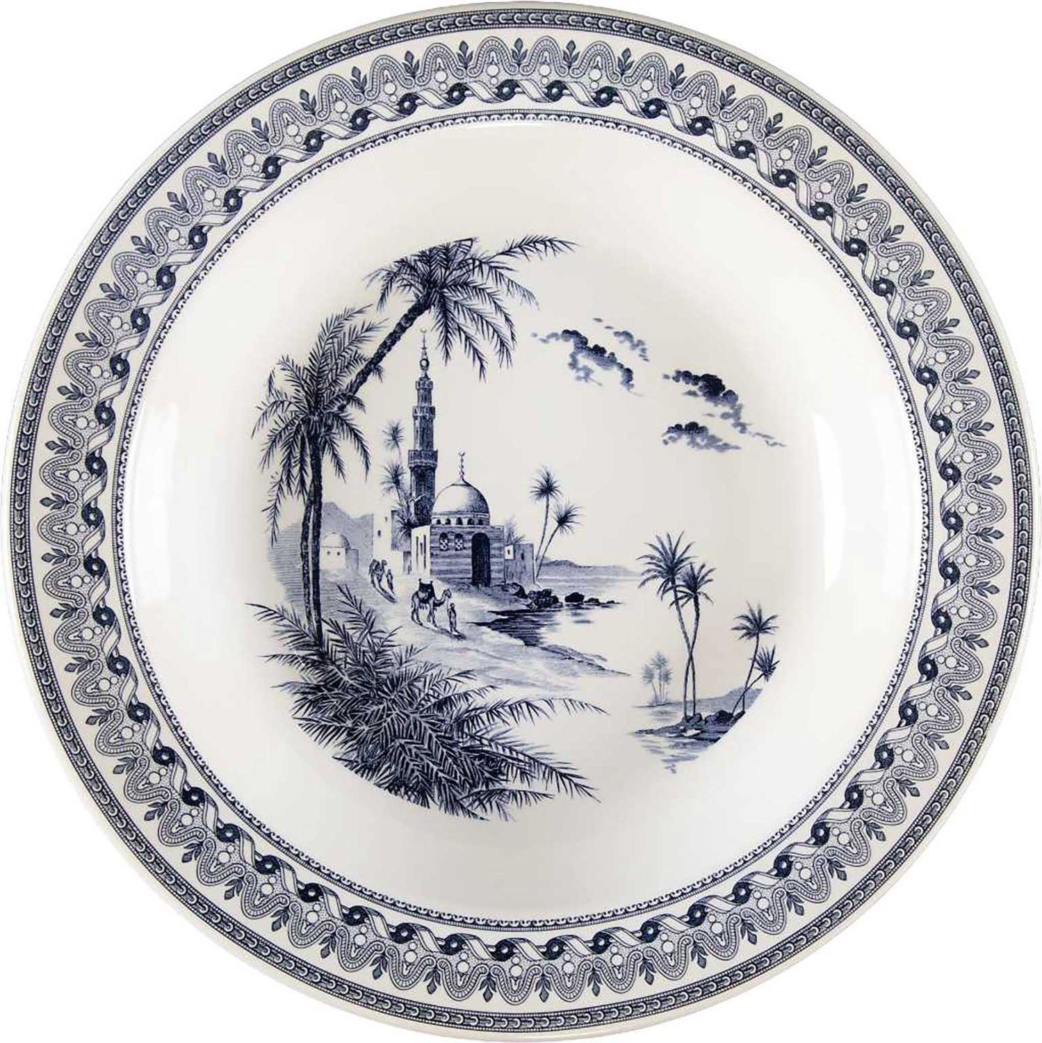 Gien France Les Depareillees Bleu Round Deep Dish, 1849CPC450 , 3660838047119