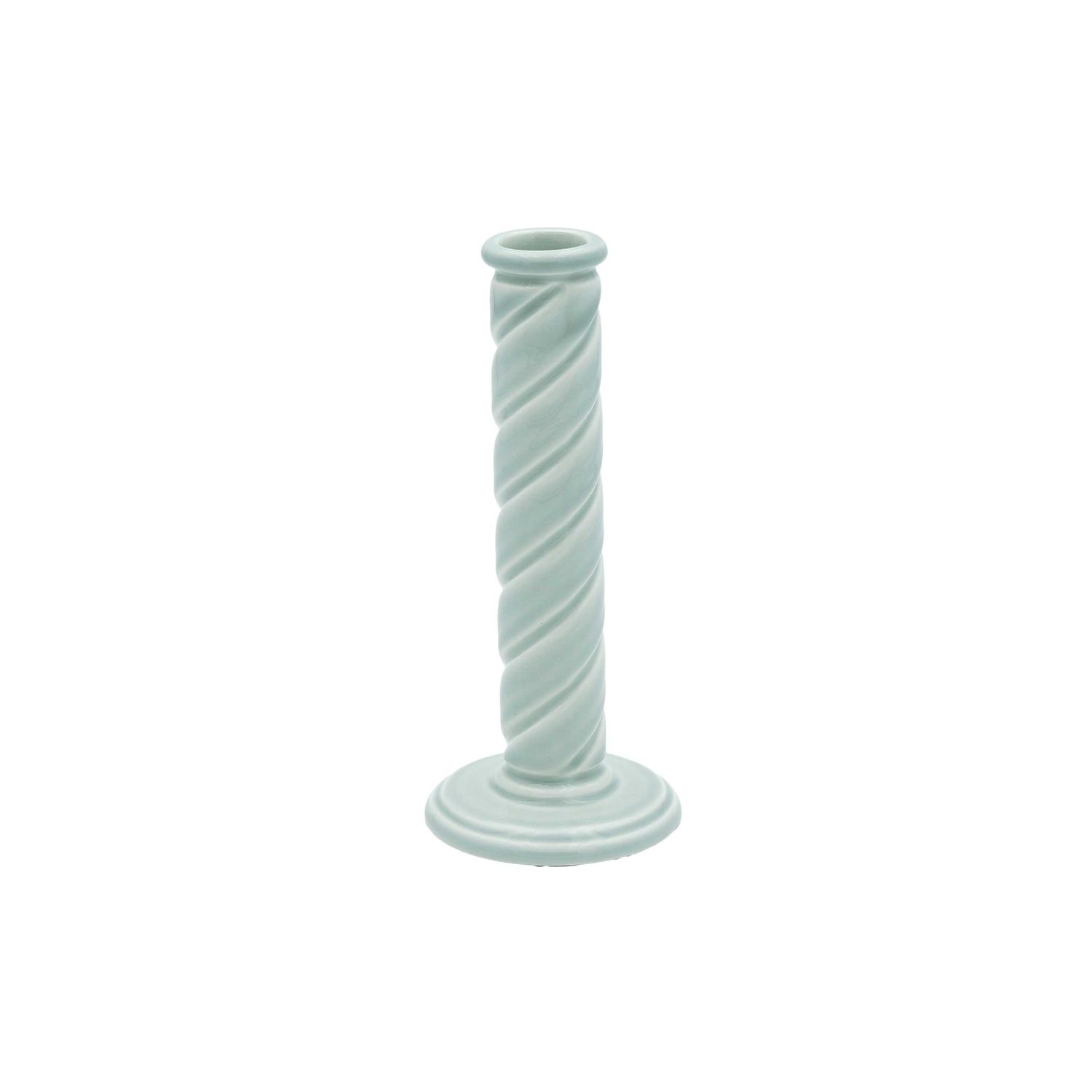 Gien France Berlingot Candleholder Large Celadon, 1871CBTG86 , 3660838040370