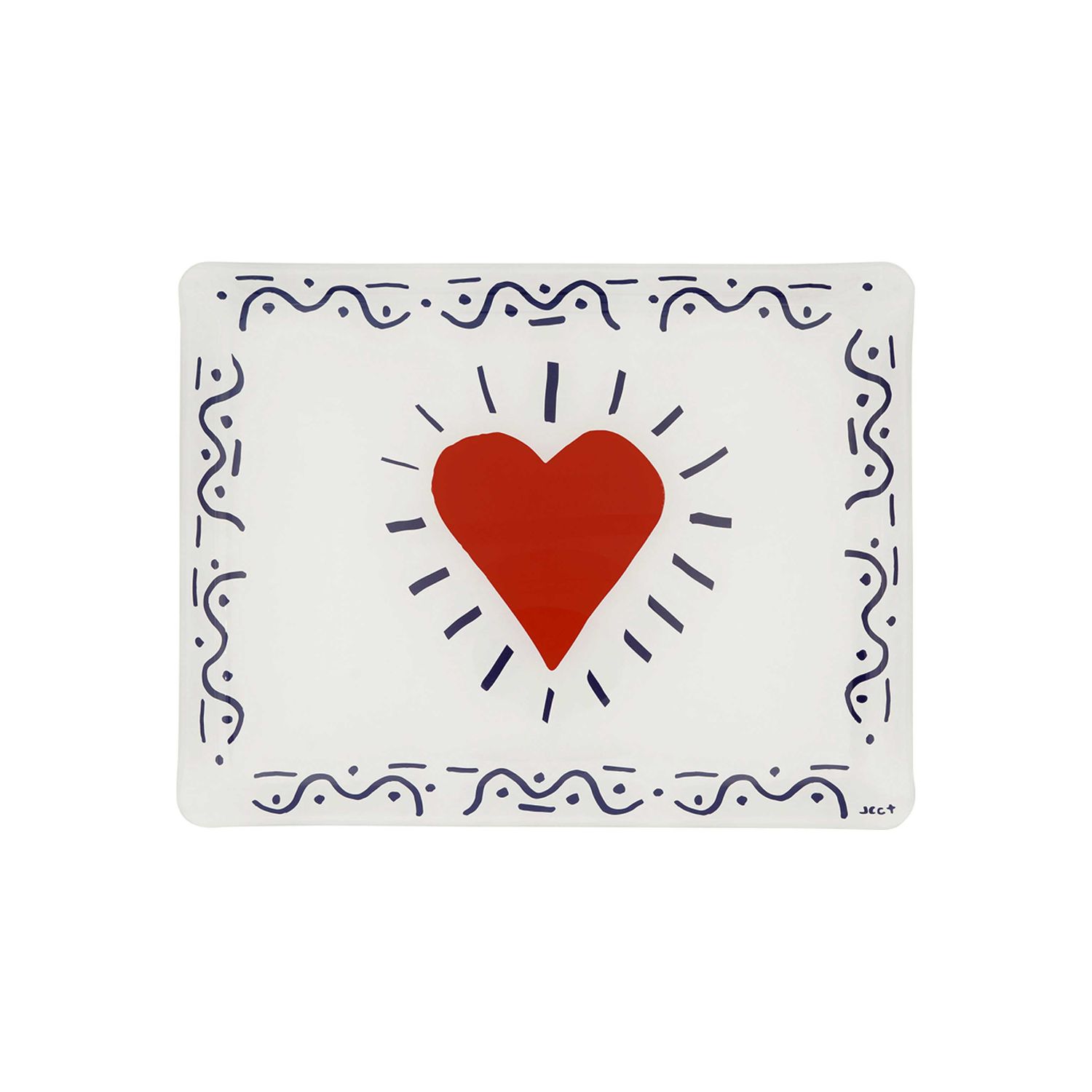 Gien France Archipel Sentimental Acrylic Serving Tray Small, 8009ASPMPL , 3660838033747