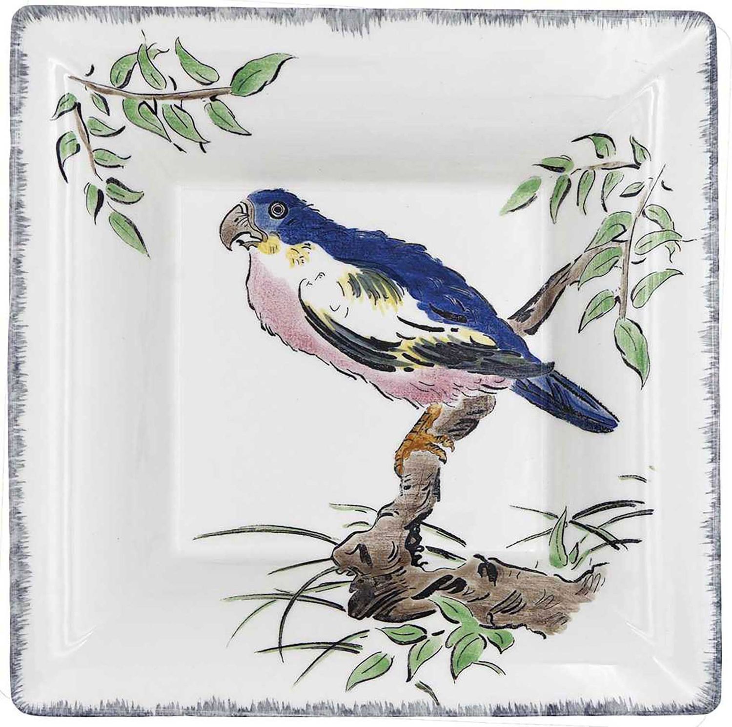 Gien France Grands Oiseaux Square Candy Tray Extra Large, 0113C1XL01 , 3660838047447