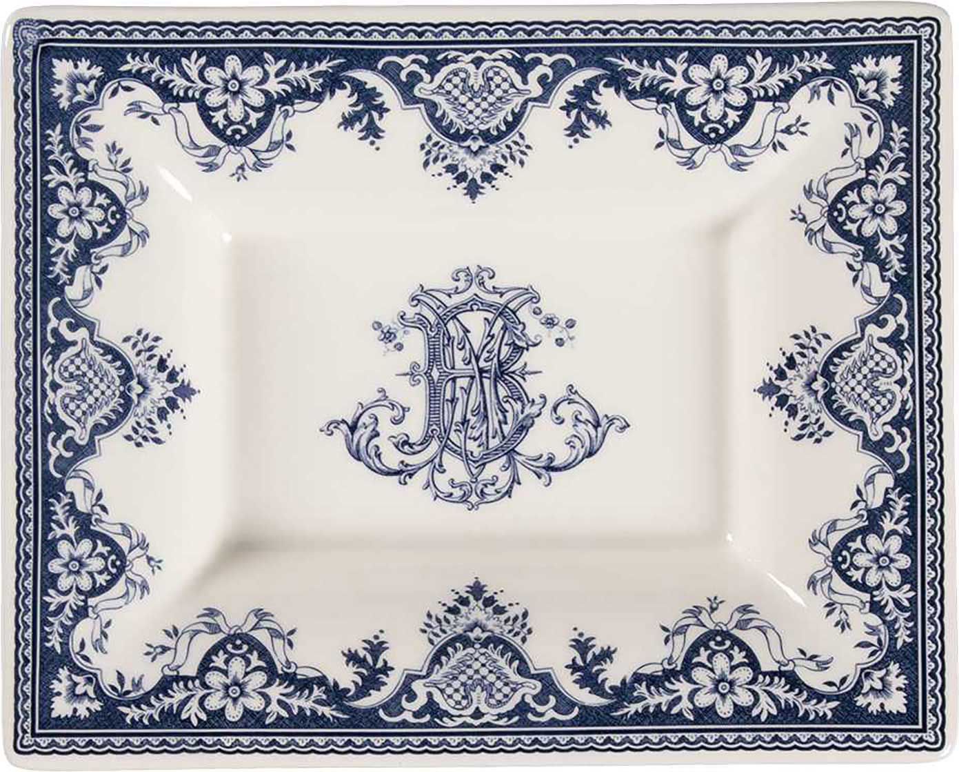 Gien France Les Depareillees Bleu Rectangular Candy Tray, 1849CCEN01 , 3660838047225