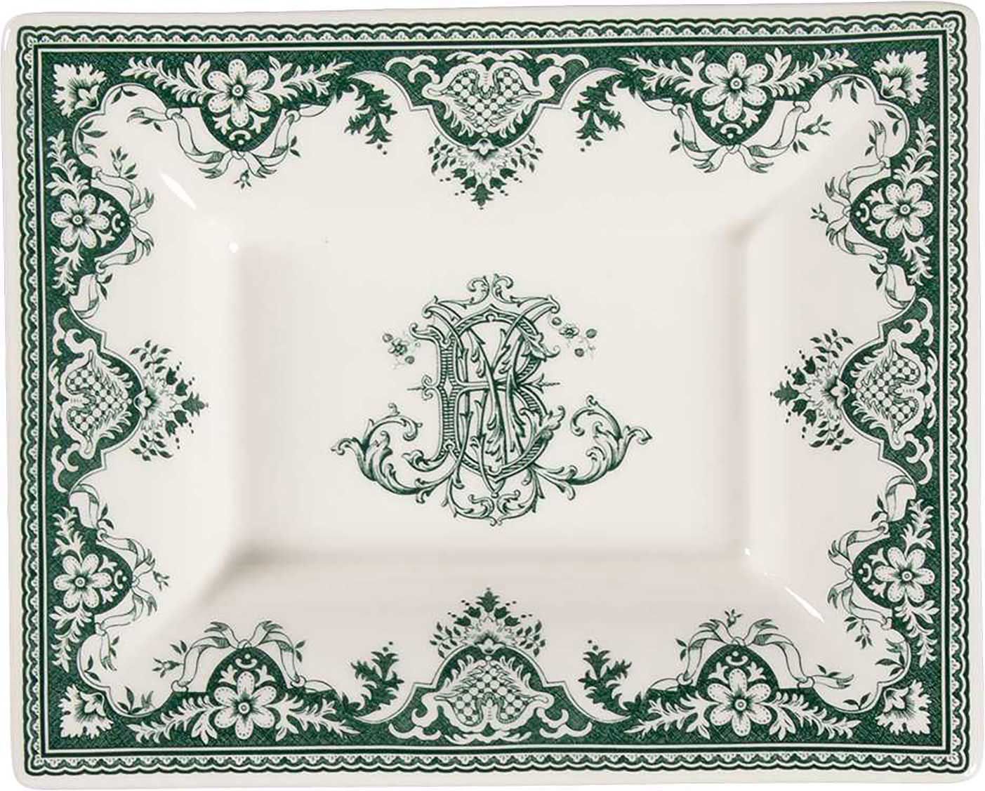 Gien France Les Depareillees Vert Rectangular Candy Tray, 1841CCEN01 , 3660838046891