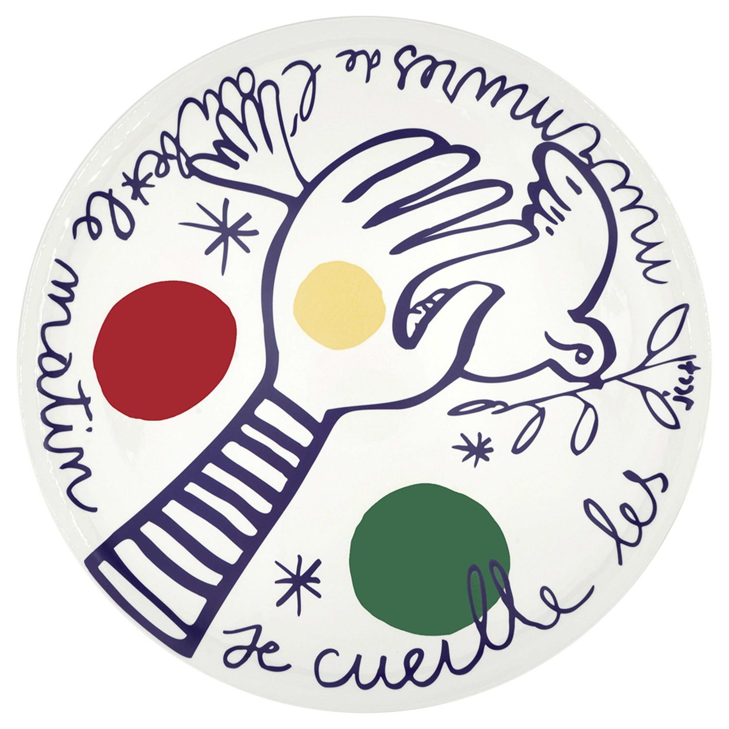 Gien France Archipel Sentimental Large Wall Platter Les Murmures De L'aube, 1860CF1303 , 3660838033…