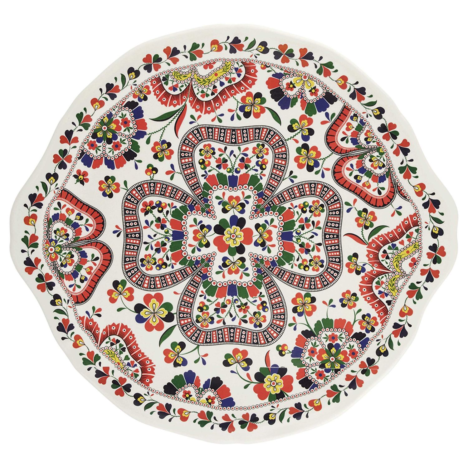 Gien France Chance Folle Cake Platter, 1864BPGA26 , 3660838035062