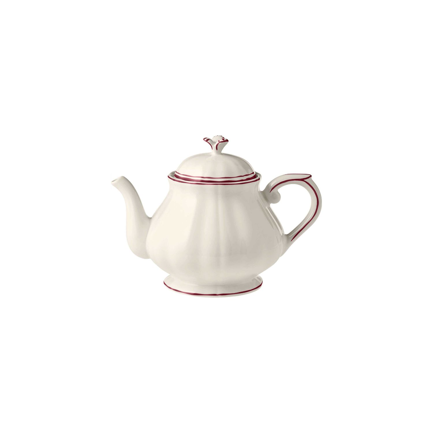 Gien France Filet Bordeaux Teapot, 1869CTH248 , 3660838043210