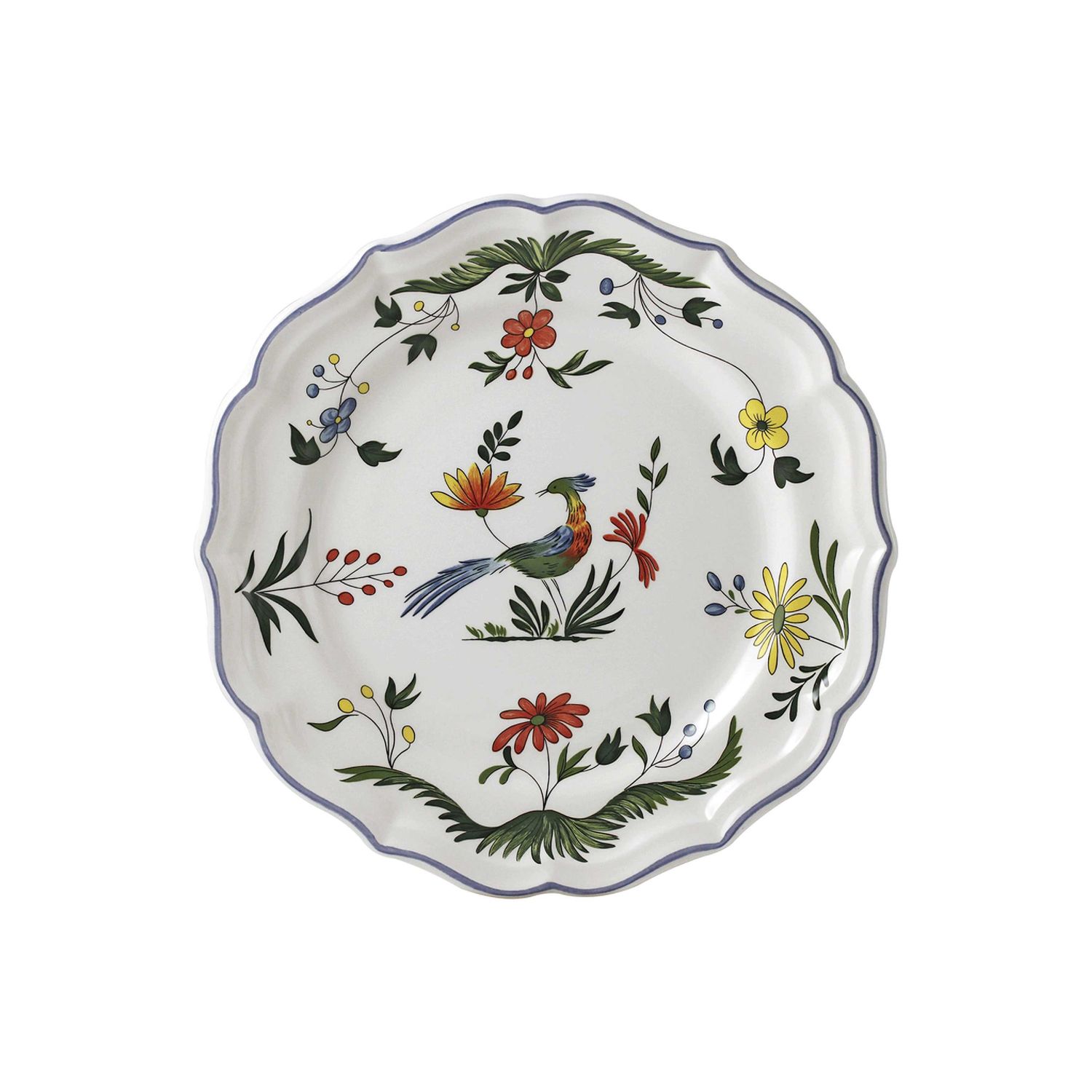 Gien France Oiseaux De Paradis Dessert Plates, 0111B4AB22 , 840769062105