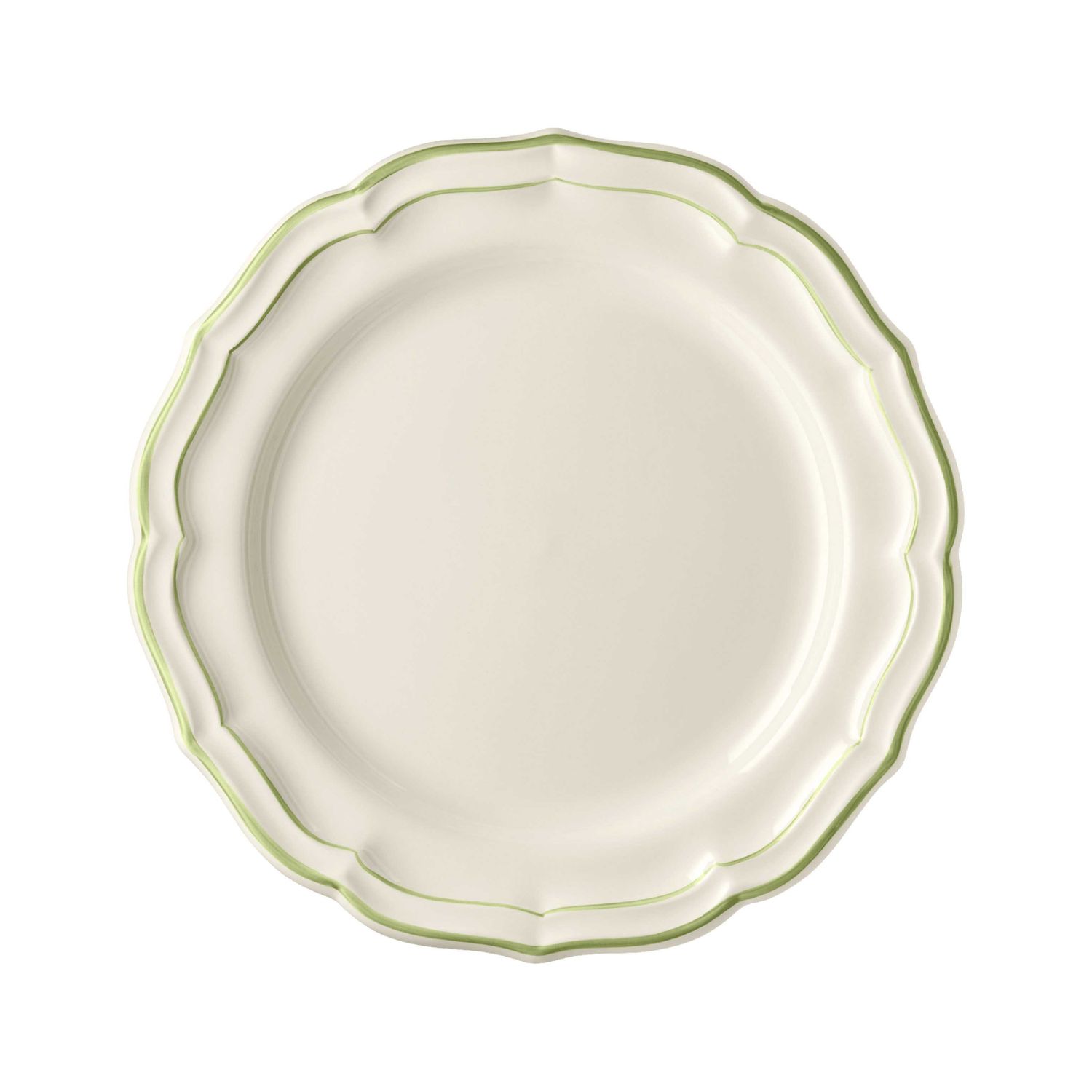 Gien France Filet Vert Dinner Plates, 1645B4A422 , 840769061214