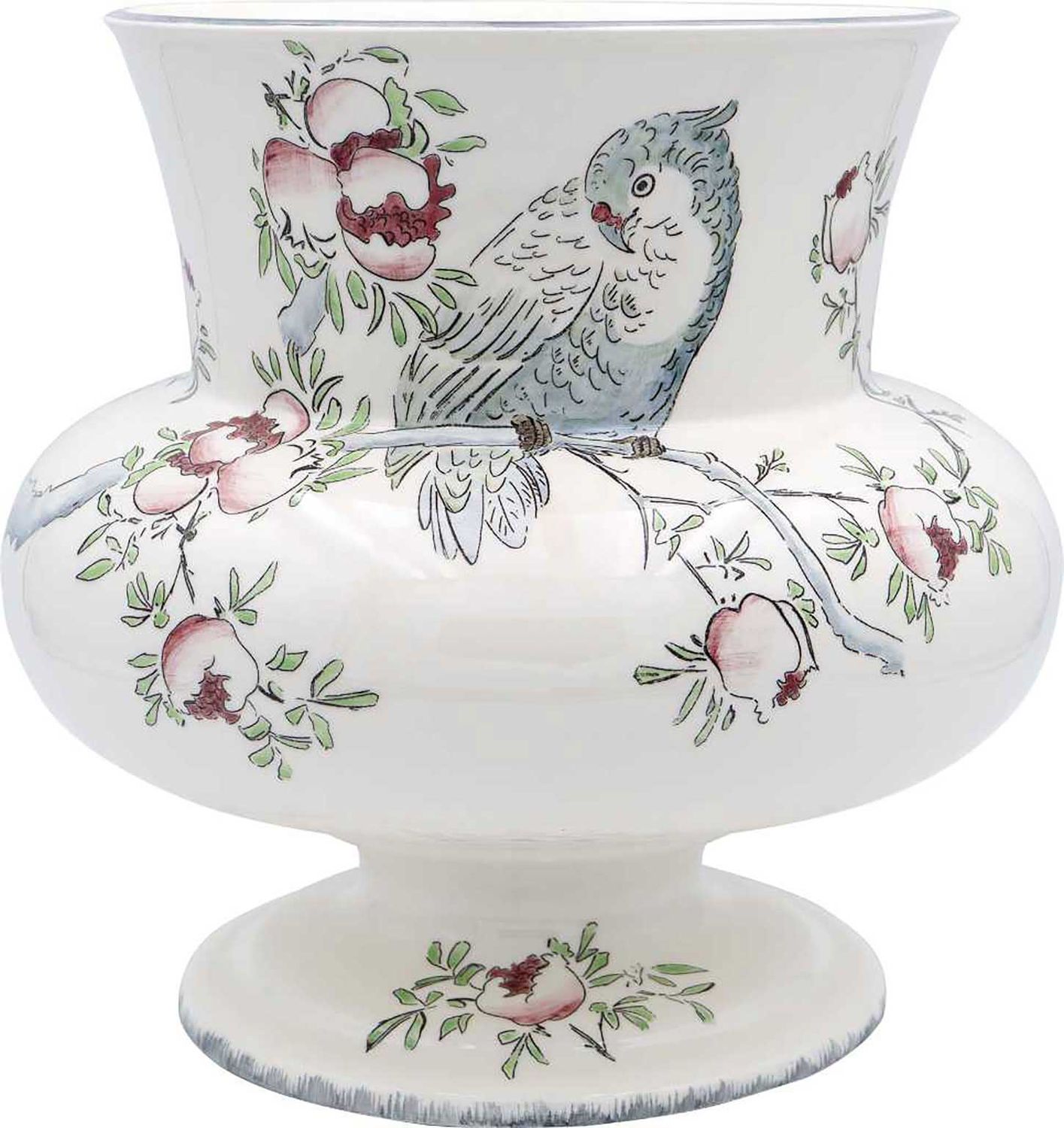 Gien France Grands Oiseaux Vase Faenza Large, 0113CVFG00 , 3660838047522