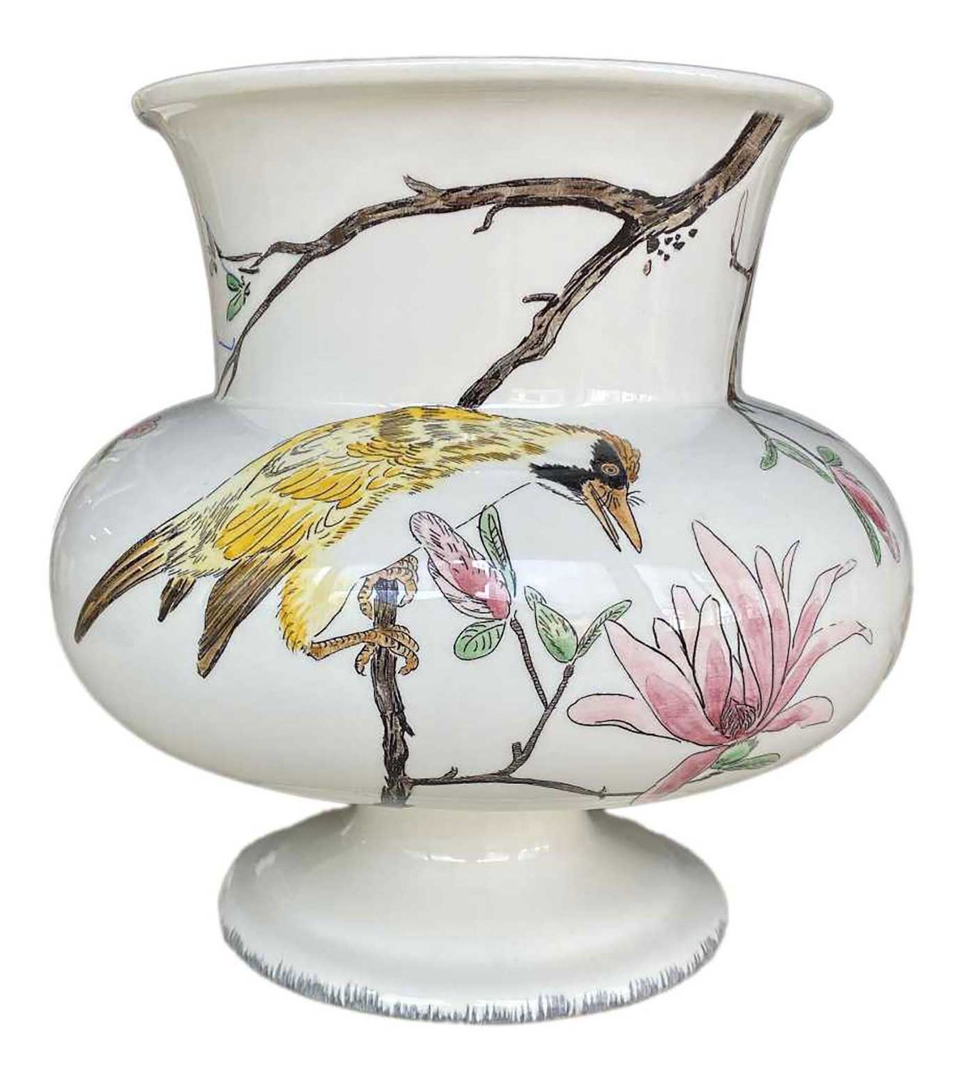 Gien France Grands Oiseaux Vase Faenza Small, 0113CVFP00 , 3660838047508